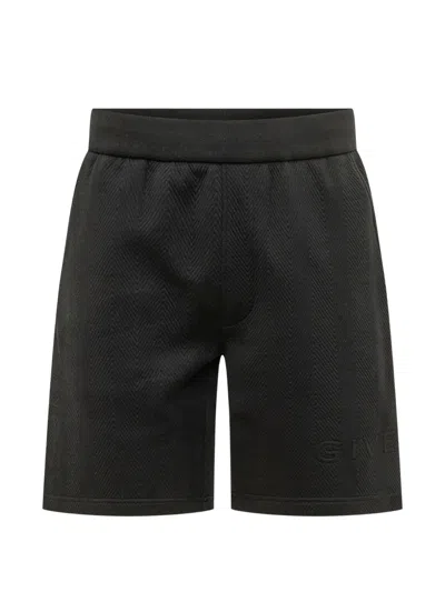 Givenchy Black Textured Shorts
