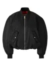 Givenchy High Collar Flap Pocket Coat In Black