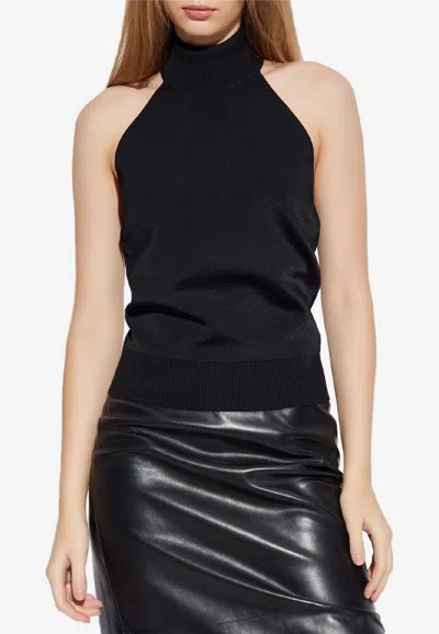 Givenchy High-collar Top In Black