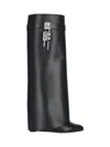 Givenchy High-heeled Boots With Structured Silhouette And Decorative Detail In Black