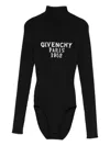Givenchy High-neck Logo Bodysuit In Black