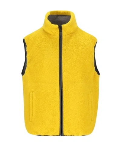 Givenchy High-neck Zipped Vest In Yellow