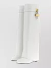 Givenchy High Shaft Pointed Toe Flat Sole Boots In White