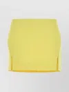 Givenchy High Waist Mini Skirt With Side Slits In Yellow