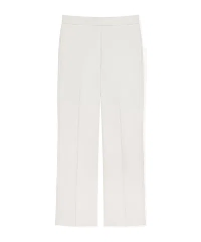 Givenchy High-waist Tailored Cropped Trousers In White