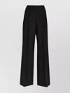 Givenchy Women Black Wool Blend Flared Leg Pant