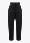 Givenchy High-waist Wool Tailored Pants In Black