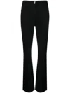 Givenchy High-waisted Flared Jeans In Black