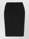 Givenchy High-waisted Knee-length Skirt Textured Fabric