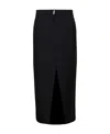 Givenchy Long Skirt With Front Split In Black