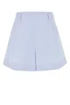 Givenchy Light Blue Embroidered Cotton Shorts
