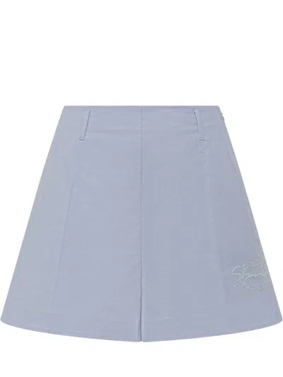 Givenchy High Waisted Shorts In Blue