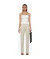 Givenchy High-waisted Slim-fit Trousers In Neutral