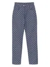 Givenchy High-waisted Tapered Jeans With Distinctive Pattern