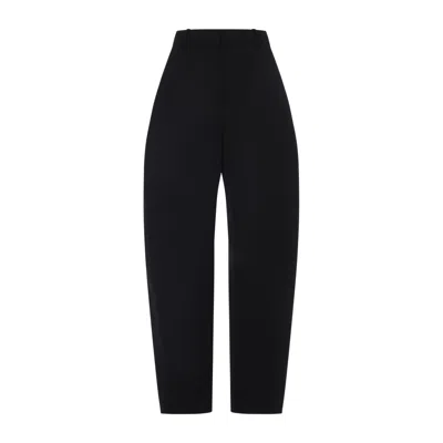 Givenchy High-waisted Trousers With Tapered Leg In Black