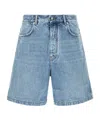 Givenchy Blue Solid Shorts In Blue