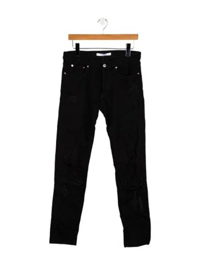 Pre-owned Givenchy High-rise Skinny Leg Jeans In Black