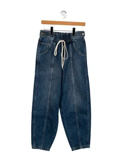 Pre-owned Givenchy High-rise Straight Leg Jeans In Blue