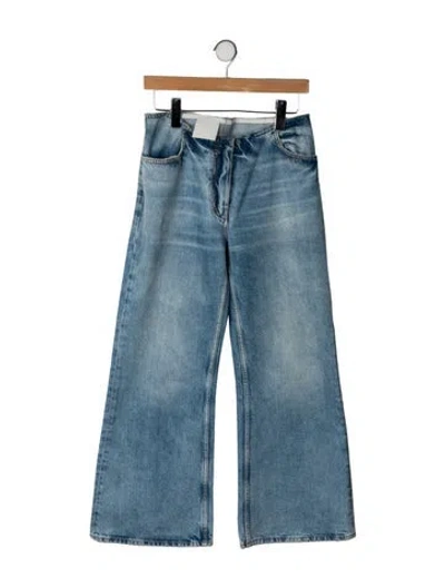 Pre-owned Givenchy High-rise Wide Leg Jeans In Blue