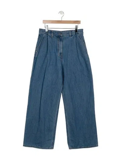 Pre-owned Givenchy High-rise Wide Leg Jeans W/ Tags In Blue