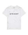 Givenchy Men's Archetype Oversized T-shirt With Destroyed Effect In White