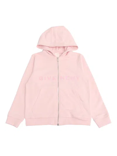 Givenchy Kids' Hooded Cardigan In Multicolor