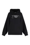 Givenchy Hooded Cotton Sweatshirt In Black