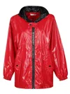 Givenchy Women's Hooded Wind Jacket In Red