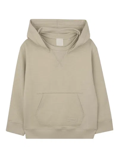 Givenchy Kids' Hooded Kangaroo Hoodie In Neutral