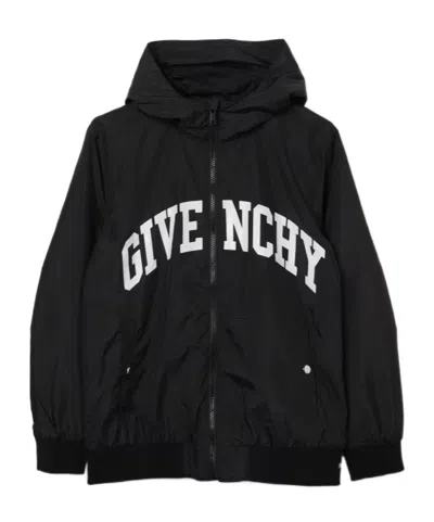 Givenchy Hooded Long-sleeved Casual Jacket In Black