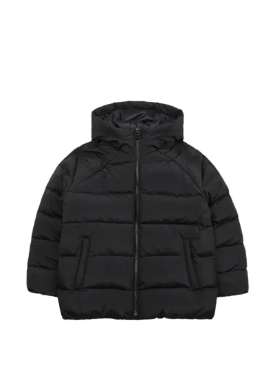Givenchy Kids' Hooded Padded Jacket In Black