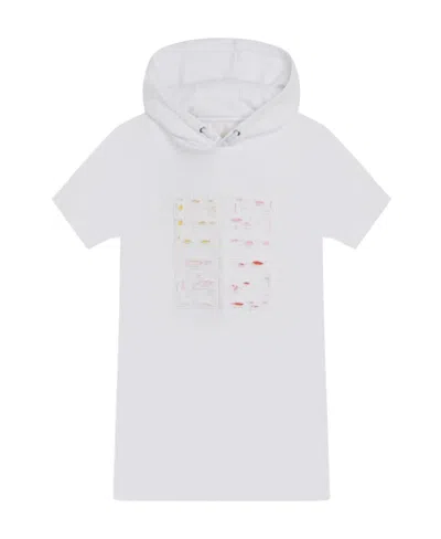 Givenchy Hooded Sweater Dress In White
