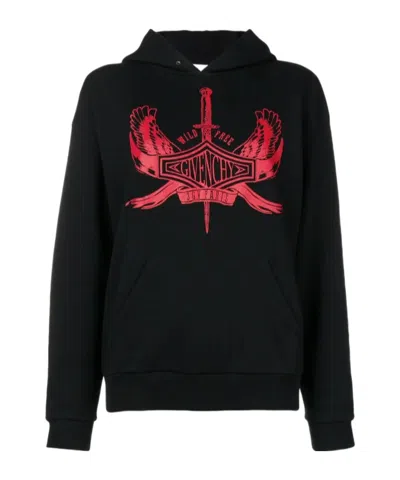 Givenchy Hooded Sweatshirt In Black
