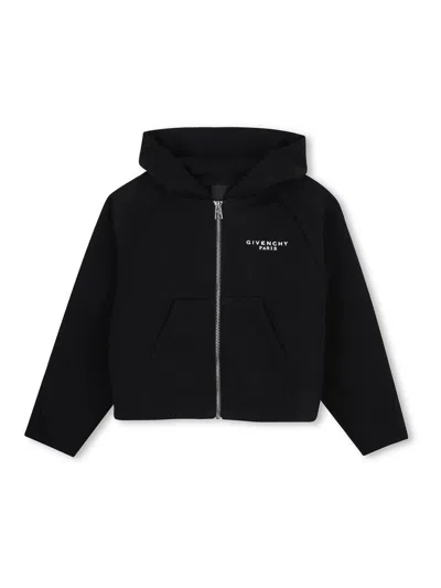 Givenchy Kids' Hooded Sweatshirt In Black