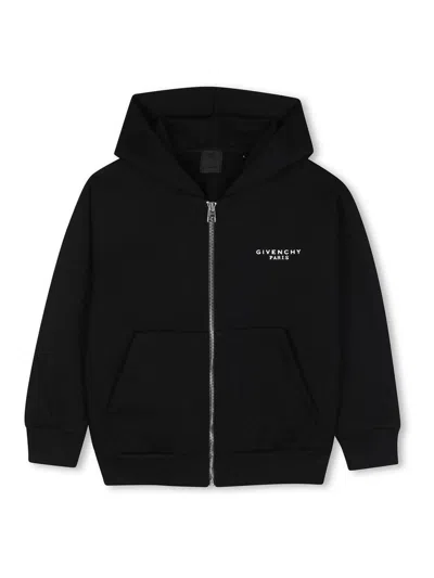 Givenchy Kids' Hooded Sweatshirt In Black