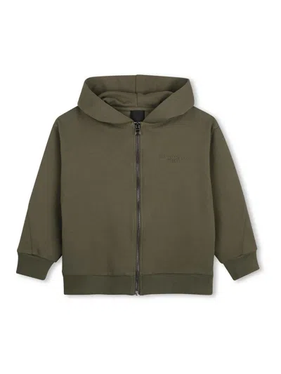 Givenchy Kids' Hooded Sweatshirt In Green