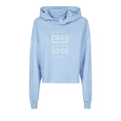 Pre-owned Givenchy Hooded Sweatshirt 'light Blue' | Women's Size S