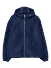 Givenchy Hooded Windbreaker In Blue
