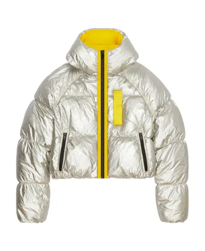 Givenchy Hooded Zipper Cotton Suit In Yellow