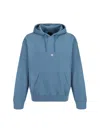 Givenchy Boxy Fit Hoodie In Fleece With 4g Detail In Blue/white
