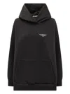 Givenchy Oversized Hooded Sweatshirt Kangaroo Pocket In Black