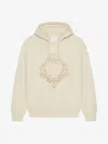 Givenchy Hoodie En Molleton Avec Broderie Baroque In Clay