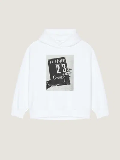 Givenchy Hoodie En Molleton Avec Imprimé  Clapperboard In White