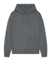 Givenchy Hoodie In Cashmere Knit In Gray