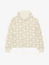 Givenchy Hoodie In Monogram 72 Jacquard In Natural