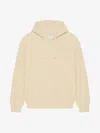 Givenchy Logo Cotton-blend Velvet Hoodie In Beige
