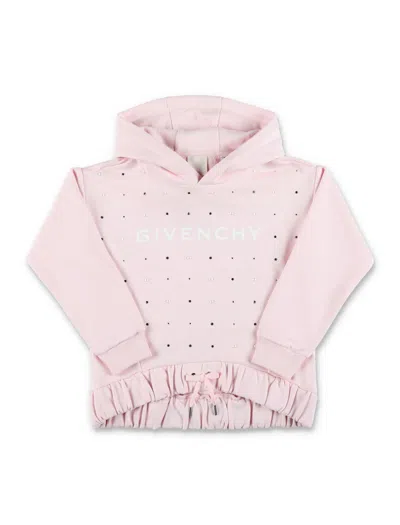 Givenchy Kids' Hoodie Logo In Pink