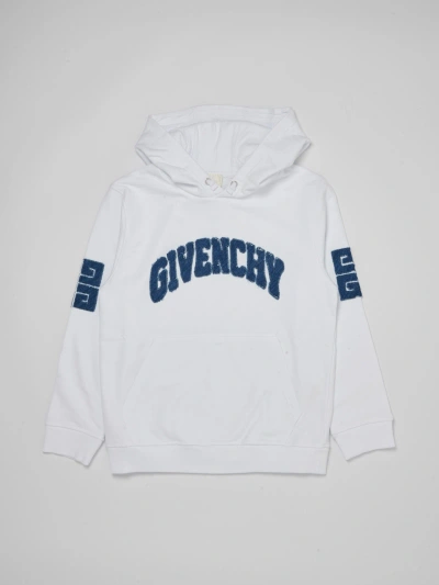 Givenchy Kids' Hoodie Sweatshirt In Bianco