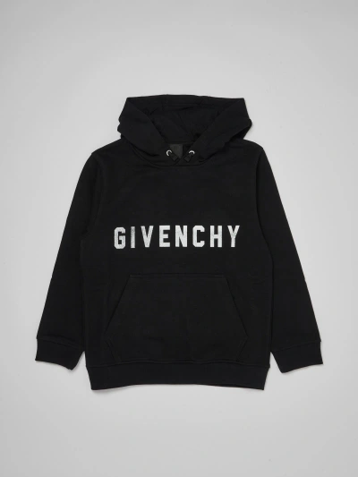Givenchy Kids' Hoodie Sweatshirt In Nero
