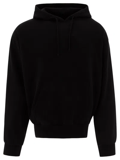 Givenchy Hoodie With Baroque Embossing Sweatshirts In Black